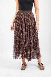 Twirl Skirt -Brown